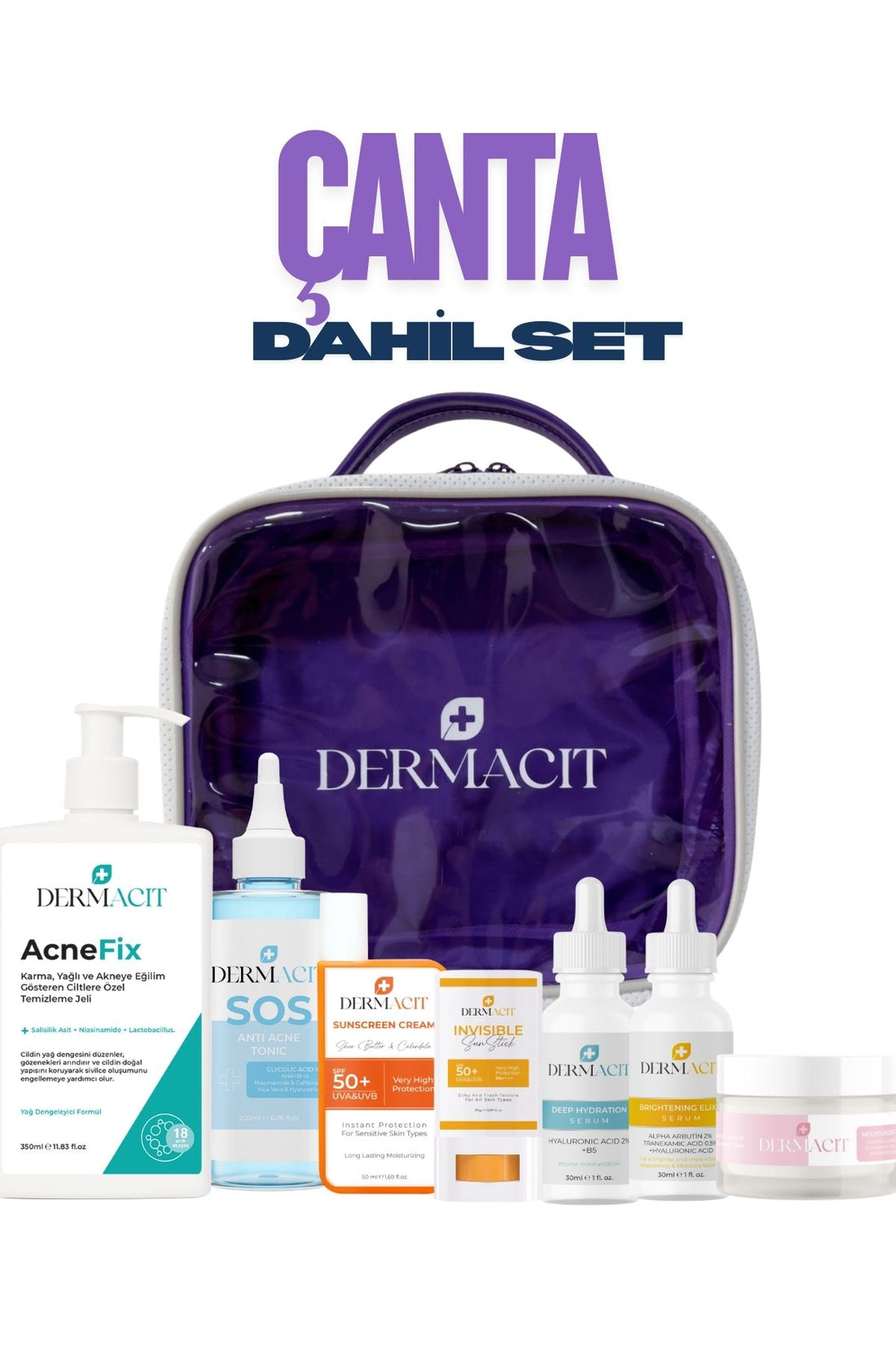 Profesyonel Cilt Bakım Seti - Makyaj Çantası Dahil