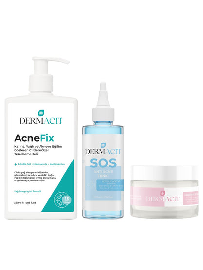 Akne Karşıtı Gözenek Sıkılaştırıcı ve Nemlendirici Set