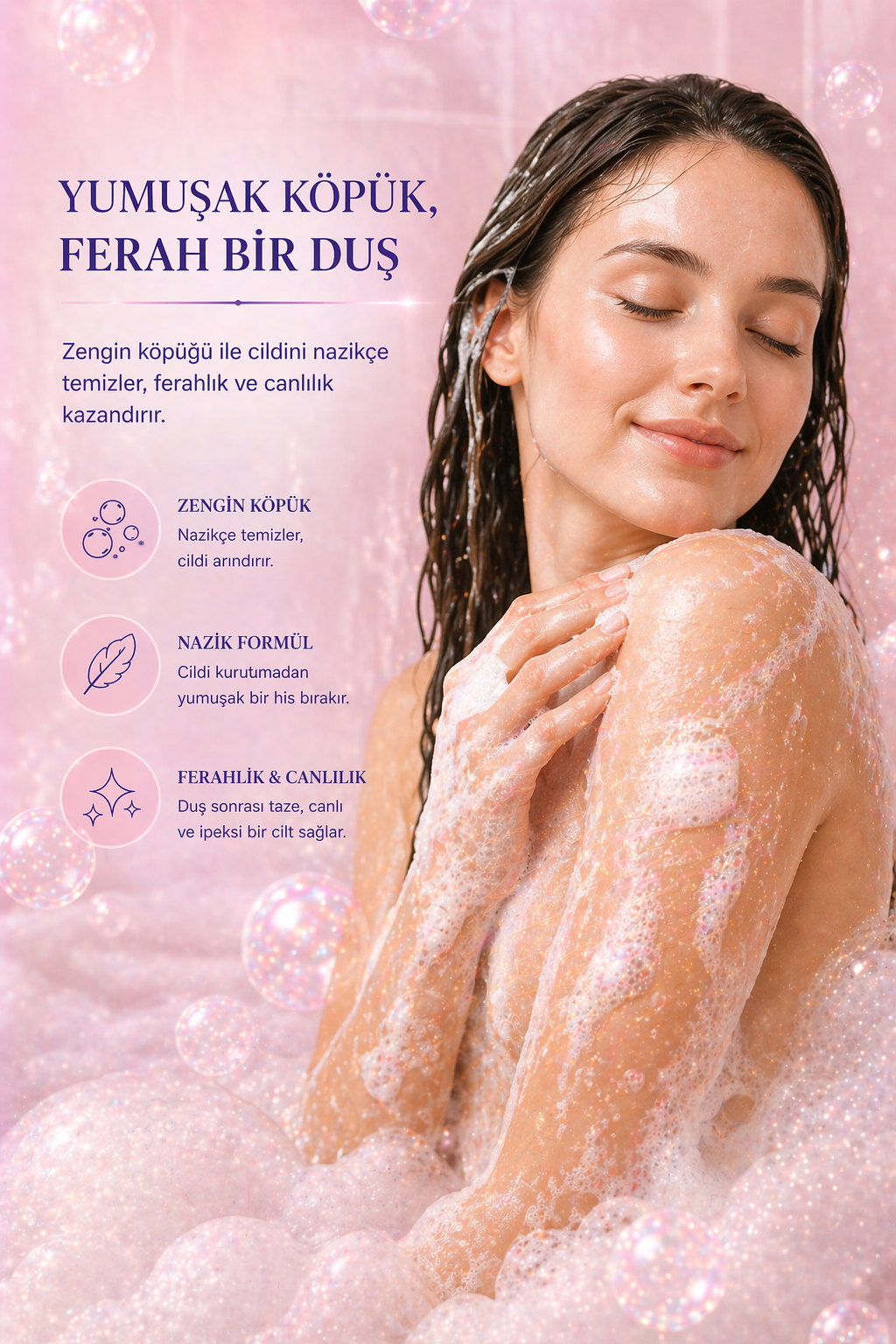 Aura Premium Duş Jeli Her Ciltte Farklı Kokan Özel Koku Deneyimi